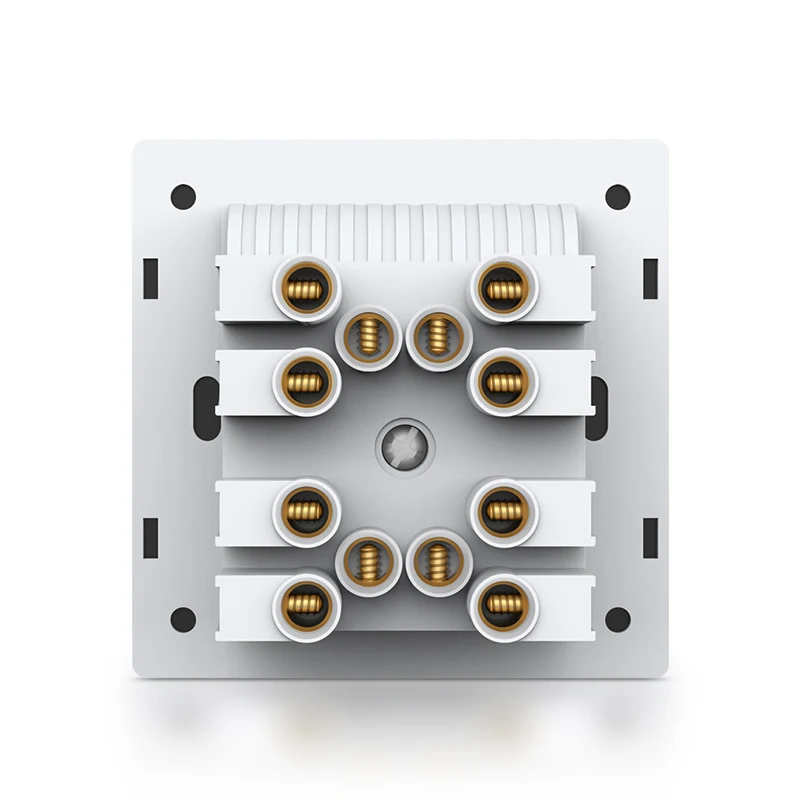 YINKA Customized Hot Sale Type 86 Black UK Standard Tempered Glass Light Switch Industrial Switch