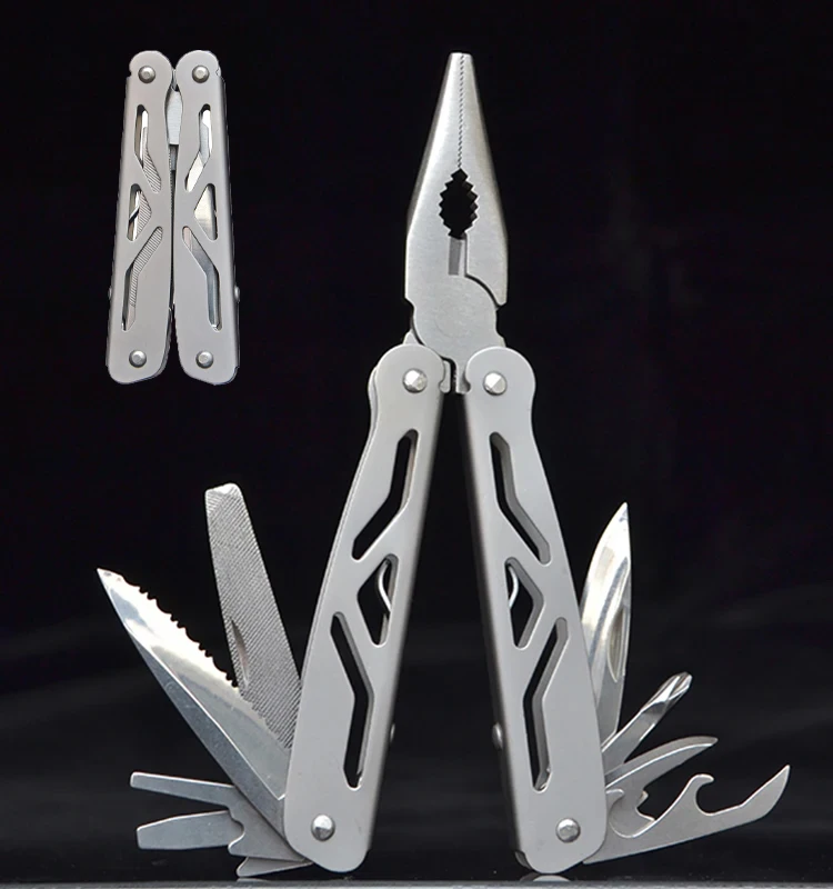 Multifunctional Outdoor Survival Multi-Tools Pocket Knife Wire Stripper Mini Folding Screwdriver Wrench and Blade Included