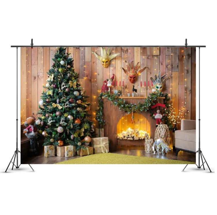 Christmas Tree Christmas Backdrop Photo Photography Christmas Background Decoration