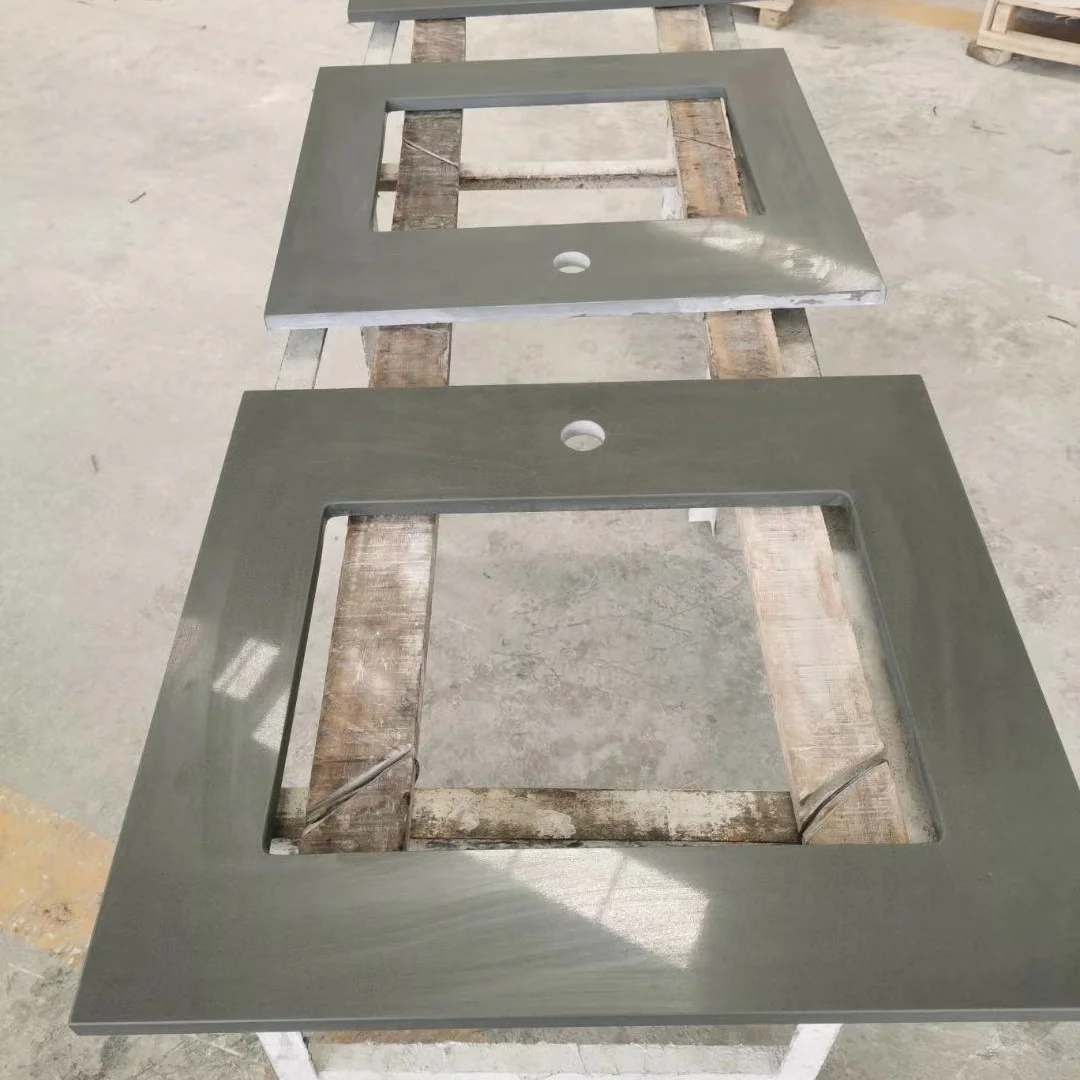 Cut-to-Size Kitchen Granite Stone Carrara White Vanity Countertop with Grey Veins