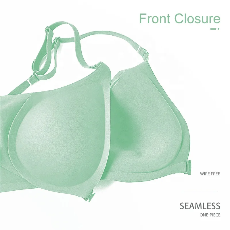 Mature Lady Summer  Invisible One Piece Latest Nylon Nude  Padded Size C Cup Sexy New Model Ladies Bra