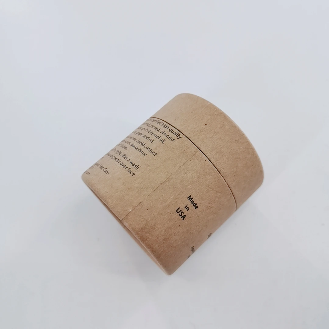 Custom logo wholesale biodegradable paper container body cream jar cosmetic compact