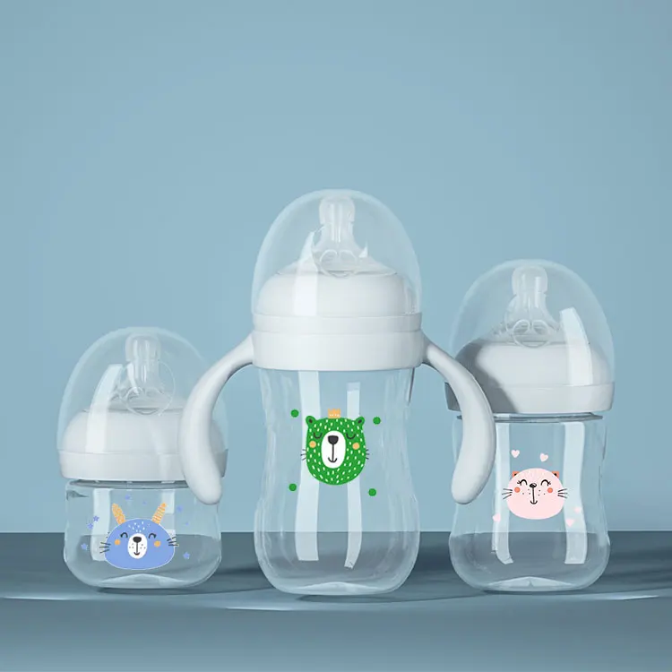 Feeding Articles Baby Bottle Wide Neck Feeding Care BPA Free Silica Gel 240ML Technology Low Price Water Bottle
