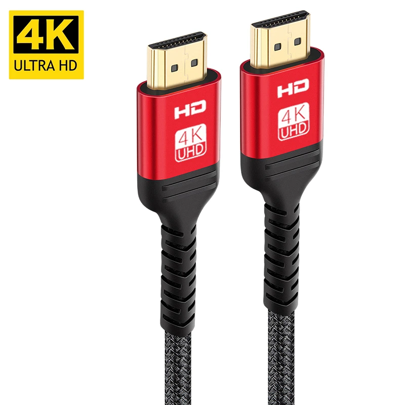 Custom logo HDMI 4K 60hz Cable Audio Video HDMI 2.0 Cable Male to Male HDMI Cable for HDTV Projector