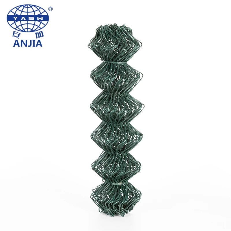 Low Price Galvanized Diamond Wire Mesh Fence 100ft 8ft Yclone Wire Mesh Pvc Black Vinyl Coated Chain Link Fence Roll