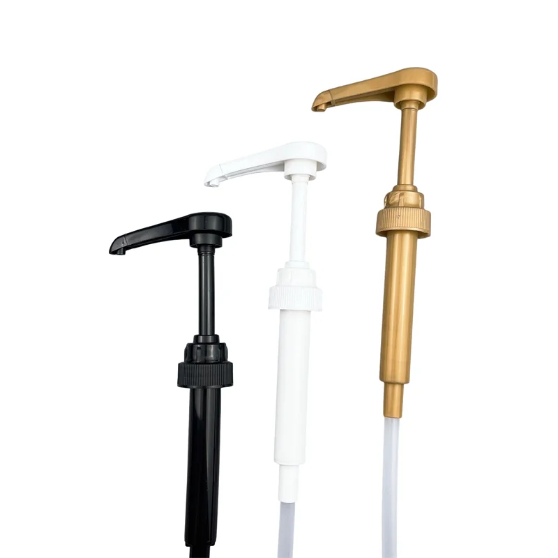 28 400 Plastic food Grade syrup pump 5 cc 8 cc 10 cc food storage bottle pump free sample juice dispenser pump