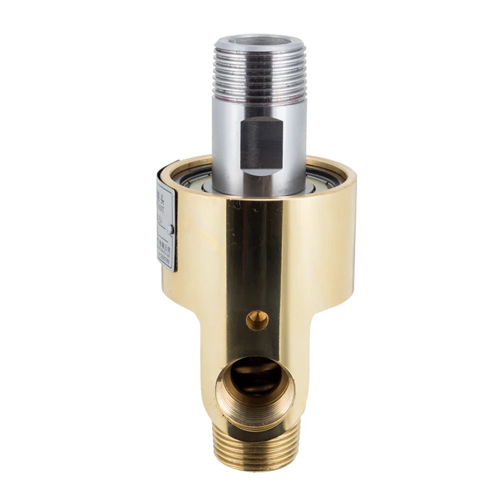 water resistant flange ball bearing rotary union rotating brass swivel joints