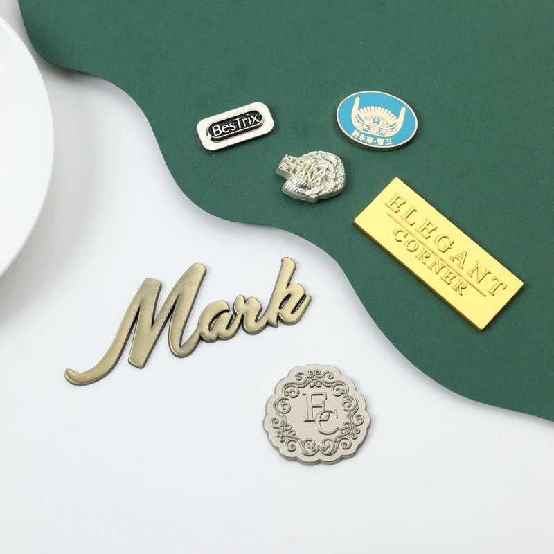 Make Metal Nameplate designed Metal Engraved logo with adhesive or rivet For Furniture
