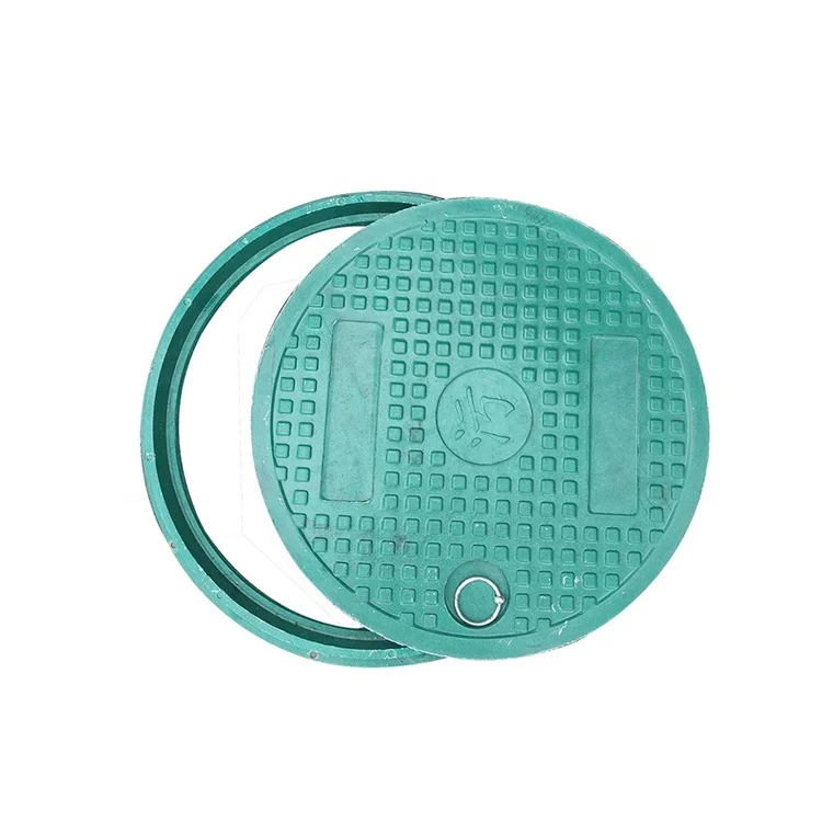 EN124 Composite Manhole Cover Reinforced SMC BMC Cover Round Plastic Manhole Cover