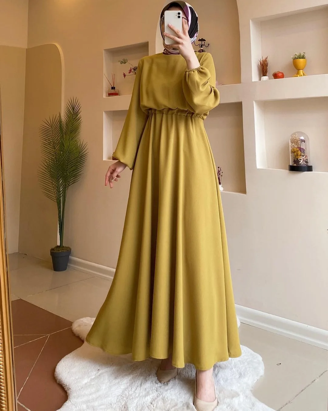 Islamic Clothing Dubai Robe abaya long skirts tunics dress for women muslim casual cheap