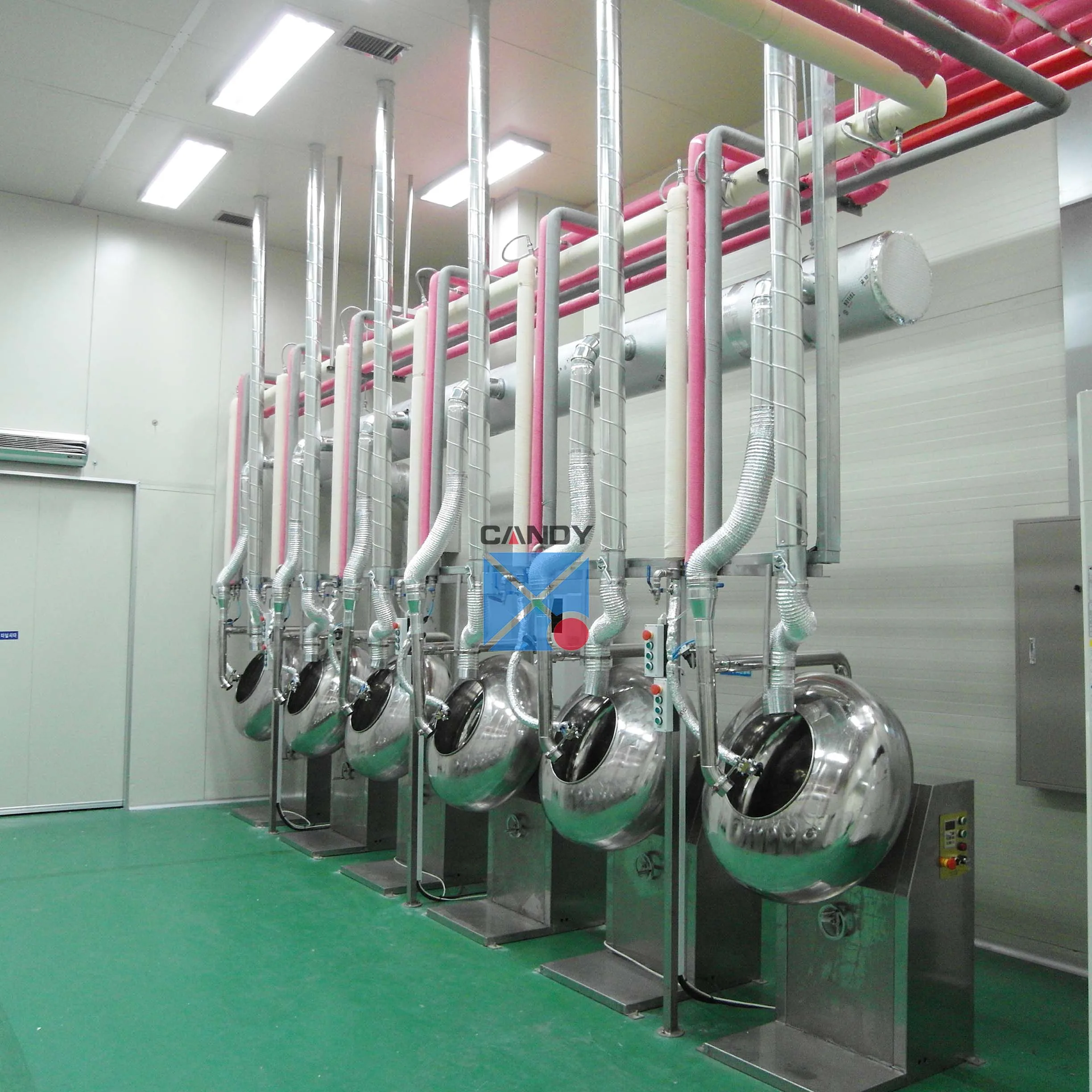 Gummy candy bubble gum sugar coating pan oil coating machine jelly beans candy polishing machine color coater