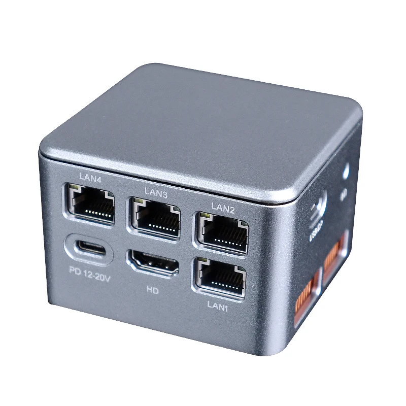 Zunsia 12th/13th Gen Intel Nuc Mini PC N300 N95 N100 OEM Cheap Gaming Desktop Computer with 2*USB3.0 Type-C 4*LAN 2*HD-MI Ports