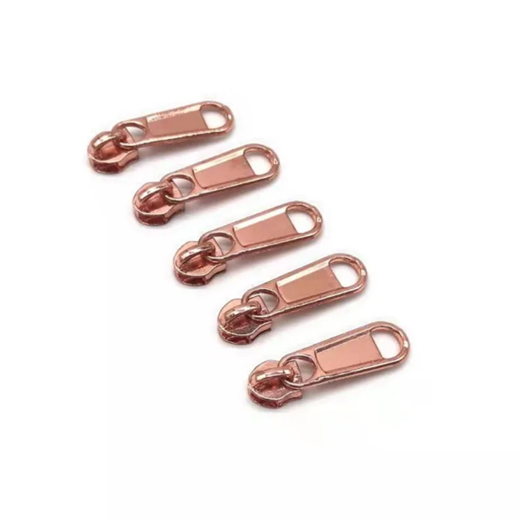 zipper pulls rose gold non lock bag zip slider