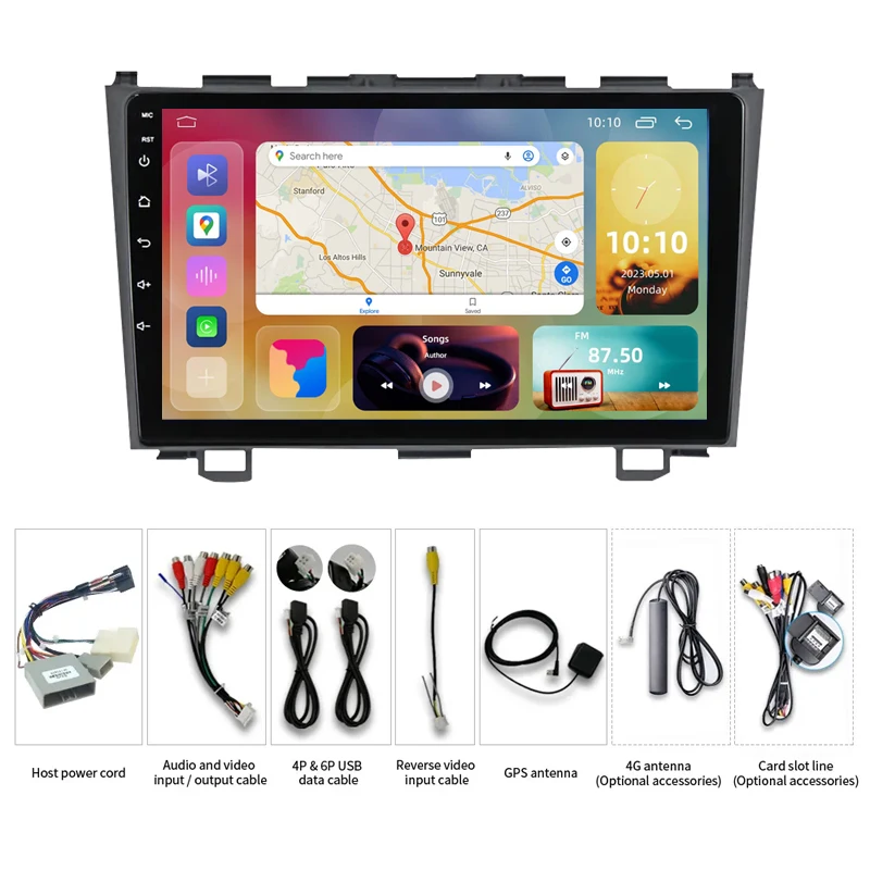 HENGMALL For Honda CRV CR-V 2006-2012 car android player 2 din gps stereo video navigation multimedia dvd player