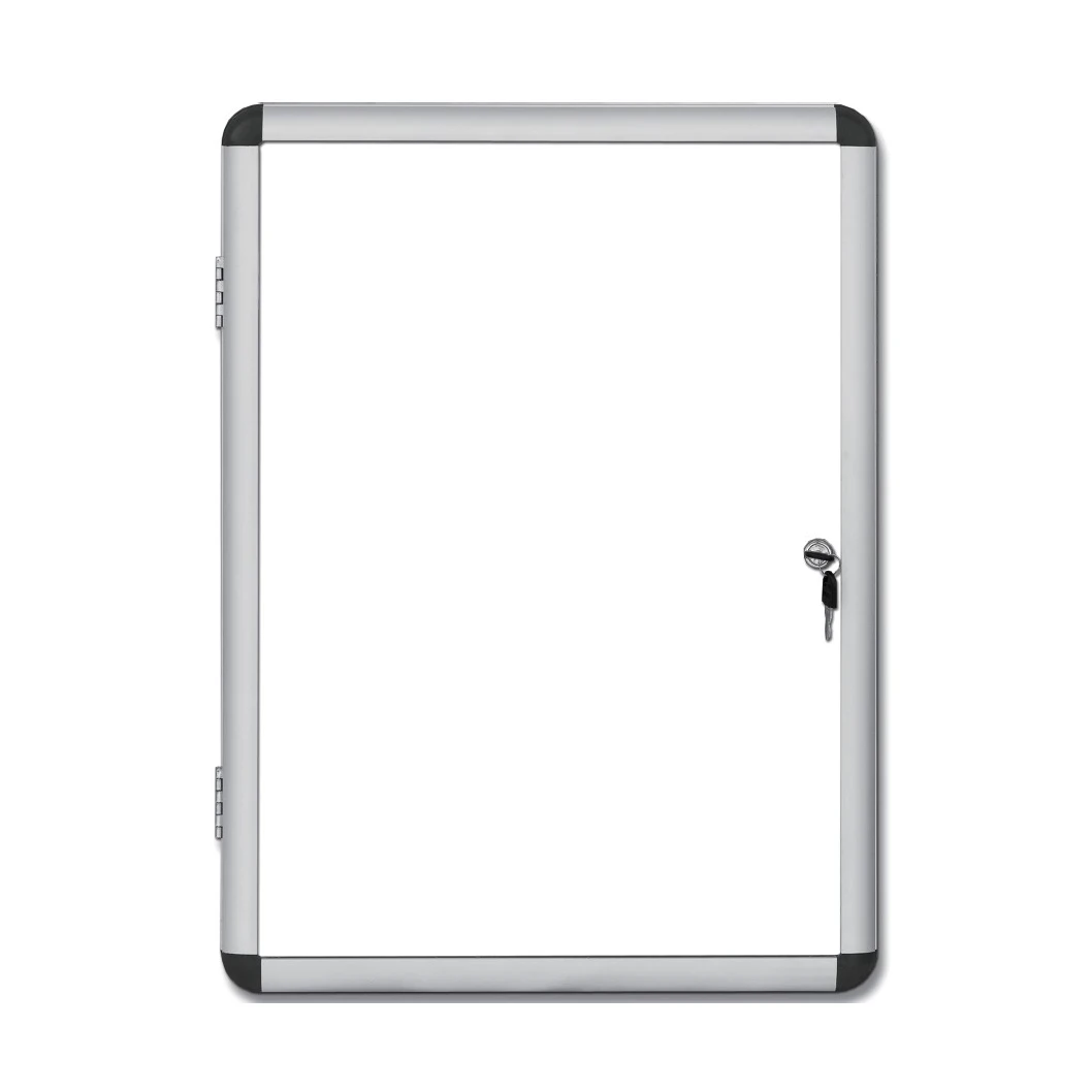 School Enclosed Magnetic Writing White Board Bulletin Board