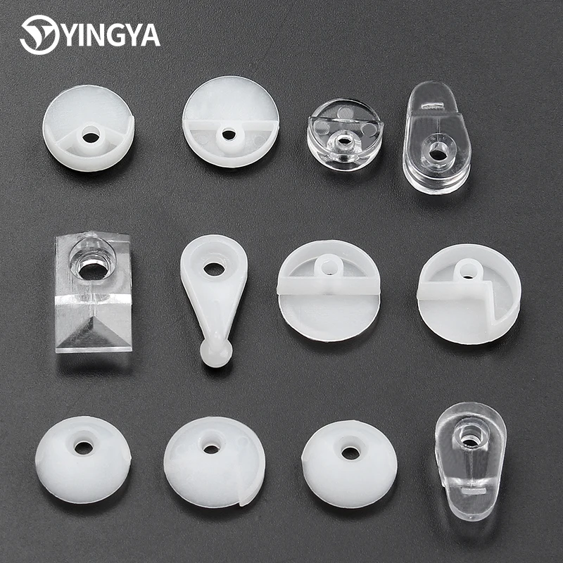 3mm/5mm Clear Plastic Mirror Holder Clips Connectors & Shelf Supports