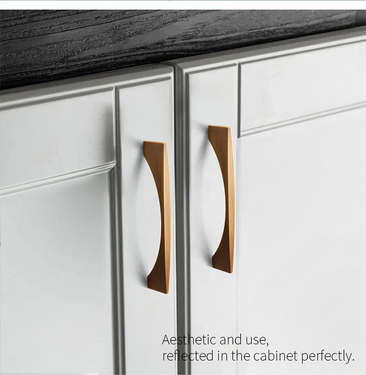 Aimino RTS Custom long furniture handle Kitchen Cabinets Wardrobe Cabinet Solid Drawer Handle Pulls Handle