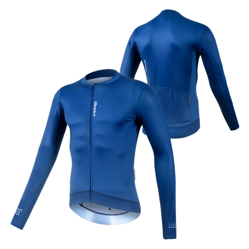 HBG 2110 Outdoor Popular Cycling Top for Men Long Sleeve Riding Jersey Sweat-absorbing and Breathable Bike Wear Suit Customized