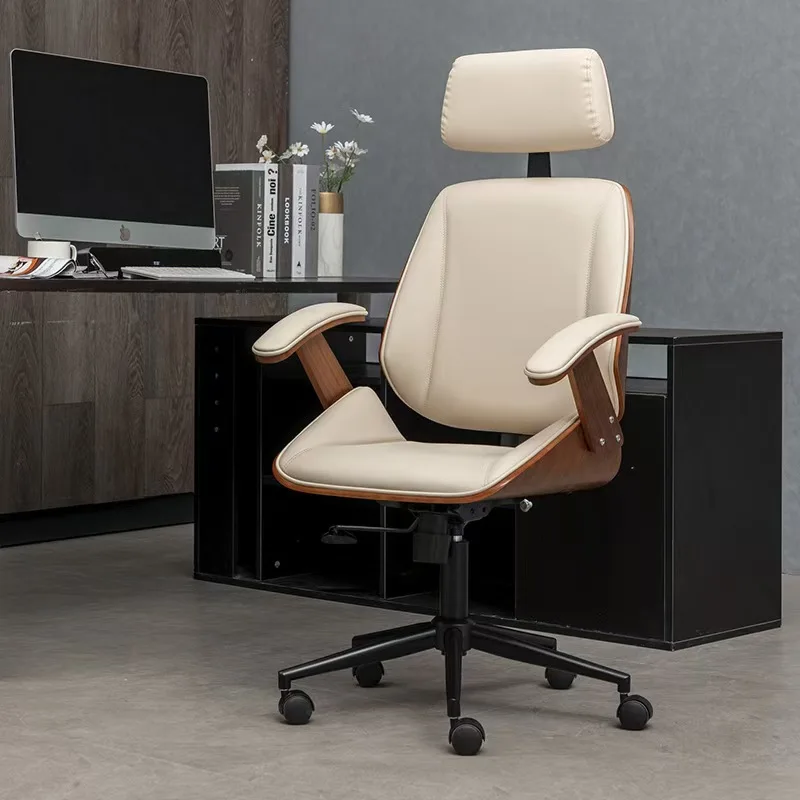 Luxury wooden boss leather office chair fashion design office furniture president CEO general manager office chair