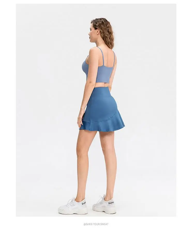 Женские Тренировочные Гольф юбка-шорты с карманами для Спортивного Бега теннис тренировки Спортивная юбка