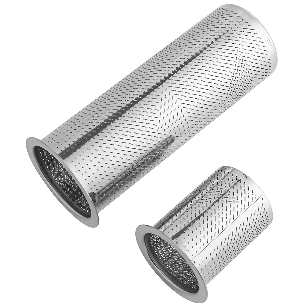 Professional Large Capacity Cylinder Tea Filter Strainer 304 Stainless Steel Tea Infuser