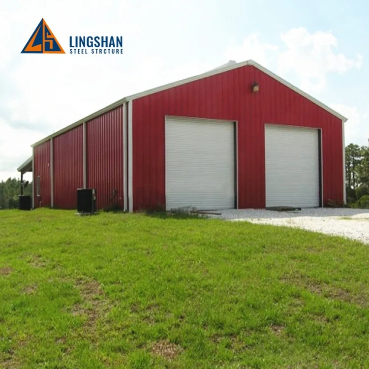 Sandwich Panel Cladding Prefabricated Metal Frame Storage Shed Steel Structure Building