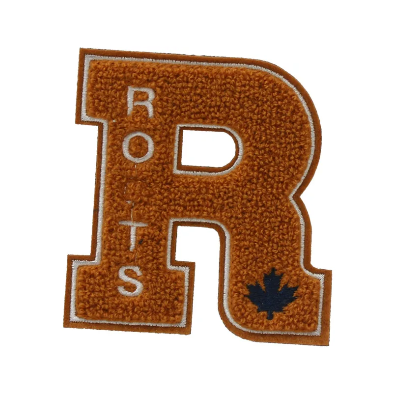 2024 Hot selling custom patches wholesale number-letter chenille patch iron on embroidery towel chenille letter patch for cloth