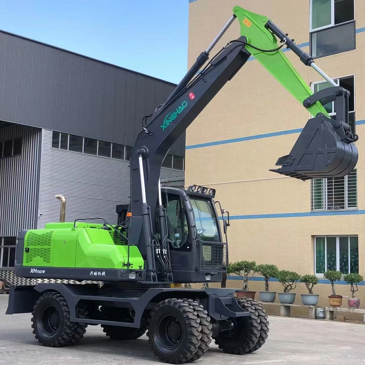 Xinghao новый 7 тонн 13 5 15 ковшовый экскаватор колесные экскаваторы
