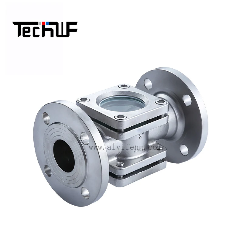 Liquid Sight Glass Flow Indicator Flow Meter Stainless Turbine Impeller Turbine Flowmeter