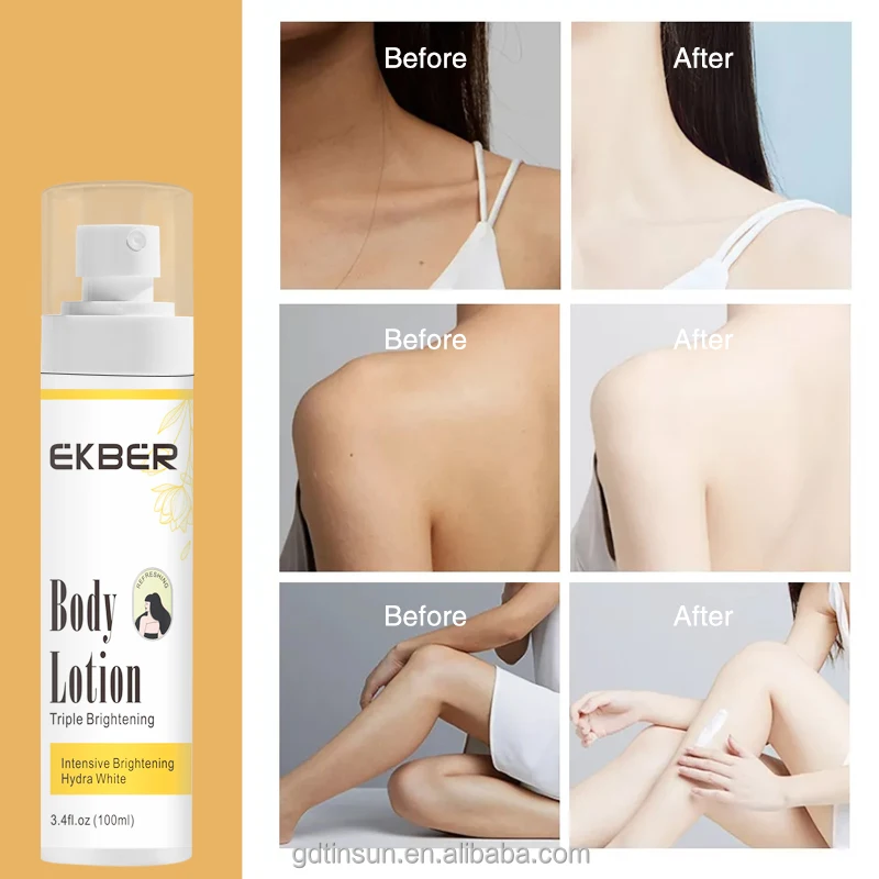 OEMODM Wholesale Organic Deep Moisturizing Body Lotion Lightening Skin Tone Brightening Body Cream For Dark Skin