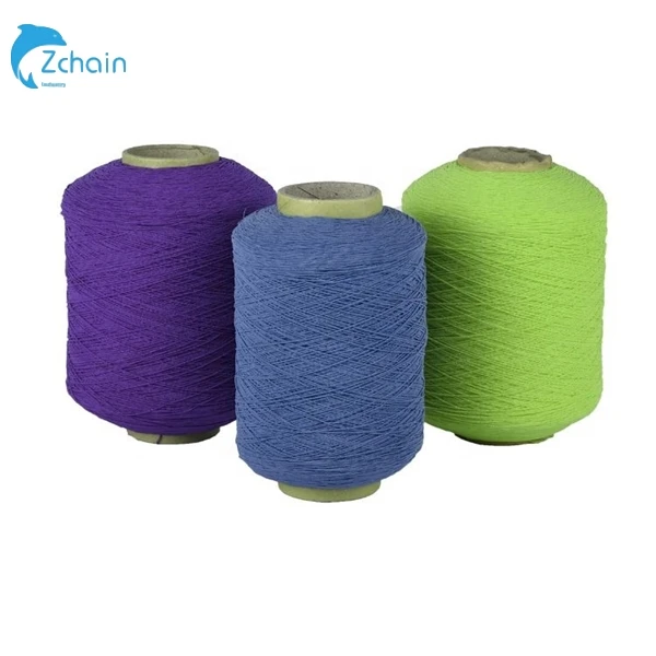 Free Sample Spandex Lycra Yarn Rubber Thread Factory Manufacture Elastic Polyester Rubber Covered Yarn For Socks