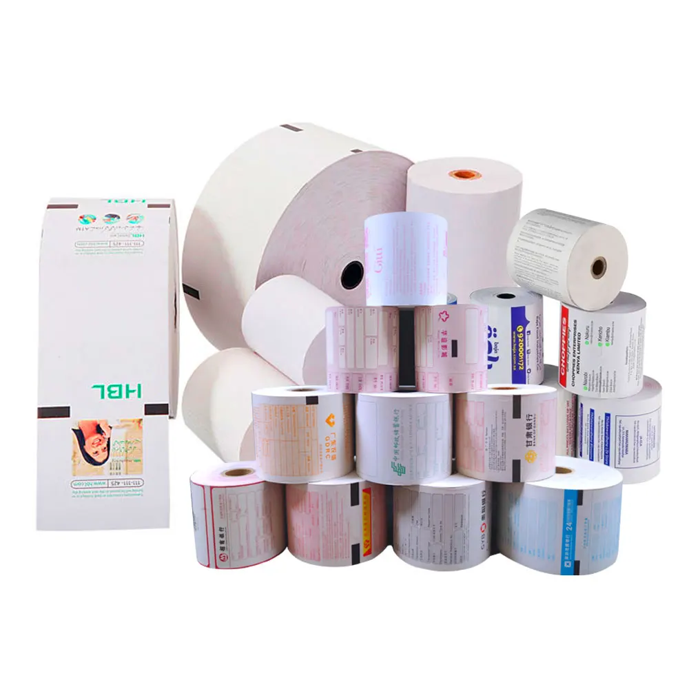 Thermal Roll Stock Size 37x50 44x70 57x40 57x50 76x76 79x70 79x80 80x70 80x80 mm Cash Register Paper for Bill Receipt Pos Tape