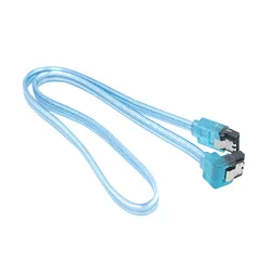 90 Degree 45CM 1M SATA II III Cable, Cable Creation 8-inch Red SATA II III 6.0 Gbps 7pin Female to Female Data Cable