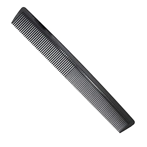 Hot Selling Black Barber Styling Comb Custom Logo Plastic Rattail Hair Comb with DDPA PC Handle for Salon Use and lice comb