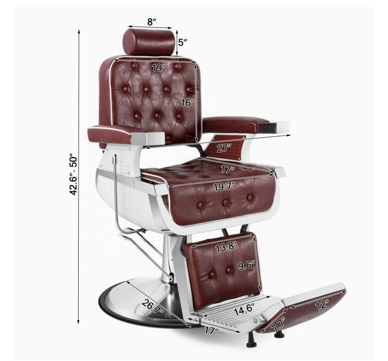 Vintage barber chairs for hair salon Old school barber chair for hair style Factory selling salon chairs with cheap price