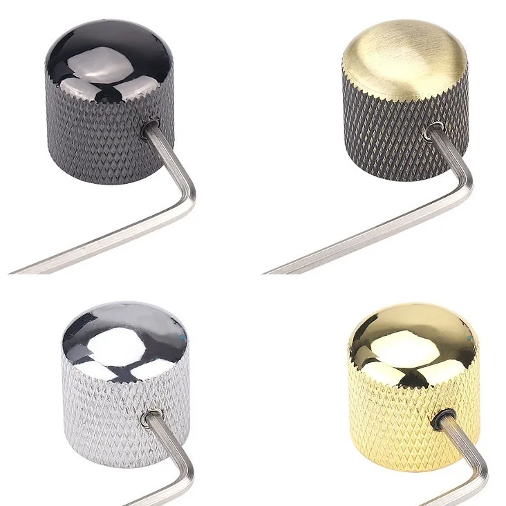 Заводская пользовательская металлическая крышка потенциометра для электрогитары Металлическая Ручка громкости аксессуары гитары