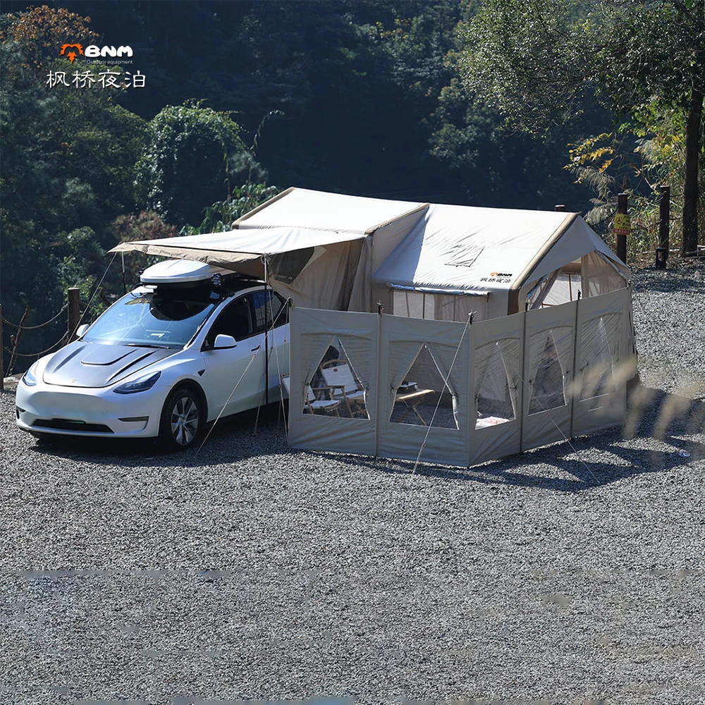 China Cheap Camping tent Rainproof Fabric SUV Rear Trunk Extension Car Awning for Cotton Camping Rear Up Four Pickup Car Awning