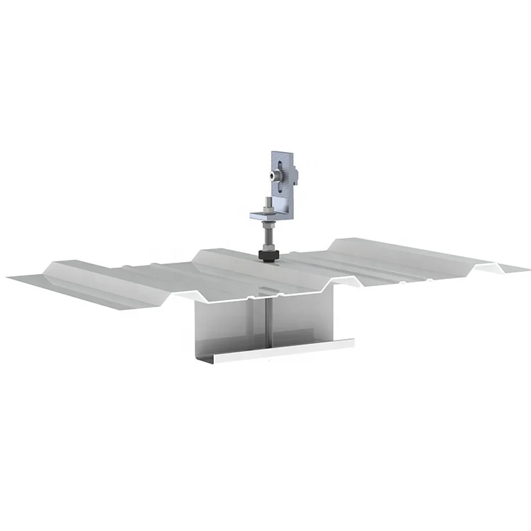 Top Trapezoidal Metal Roof Aluminium Solar Bracket Roof Mount L Foot