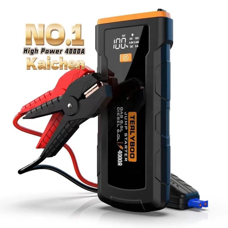 Guangdong Multi Function Car Battery Pack Jumpstarter 4 in 1 Car Jump Starter Power bank 4000a