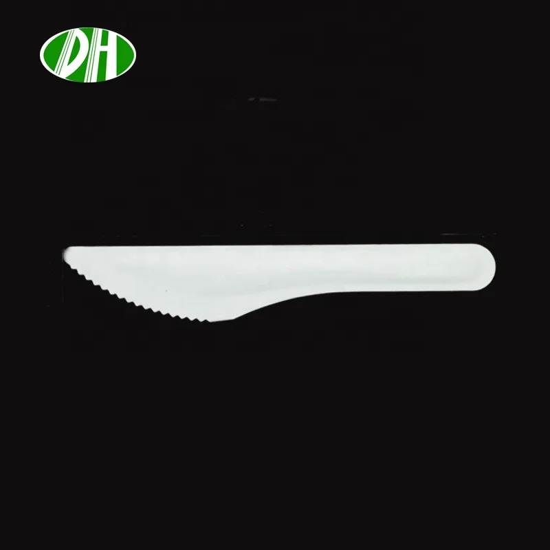 Manufacturer hot sale disposable paper tableware paper white cutlery independent packaging