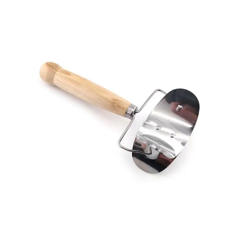 Stainless Steel Dumplings Skin Maker  Dumpling Pie Ravioli Mould Cutter Tool with wood handle