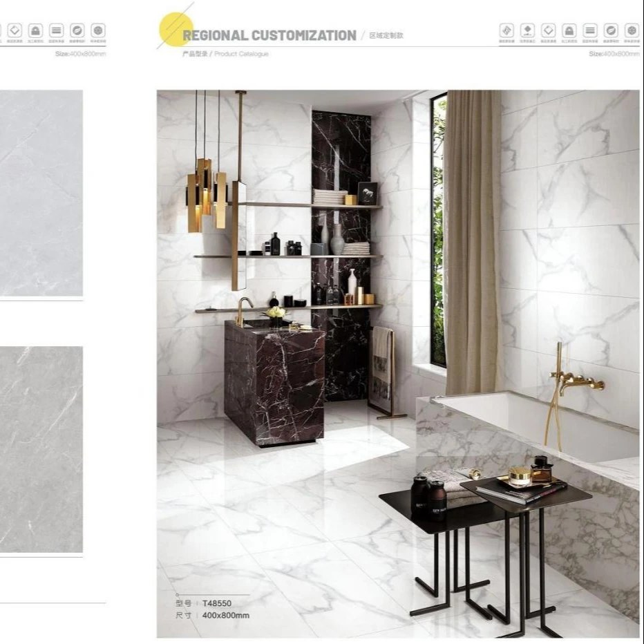 Interior Marble Glazed Hot Sale Porcelain 60x60 for Living Room Cheapest Black Polish Floor Broken Ceramic Tile