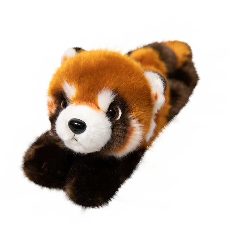New sunrise custom stuffed standing shoulder panda tiger parrot racoon doll plush raccoon hair clasp with magnet Pa pa hand ring