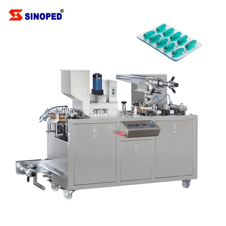 Dpp80 Blister Tablet Packing Machine For Blister Capsule Pill Soft Gel Candy Gum