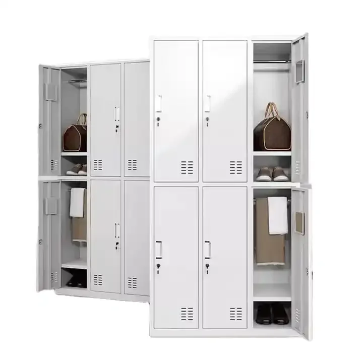 High Quality School Dormitory Locker Multi-door Metal 6 Compartment Safety Locker