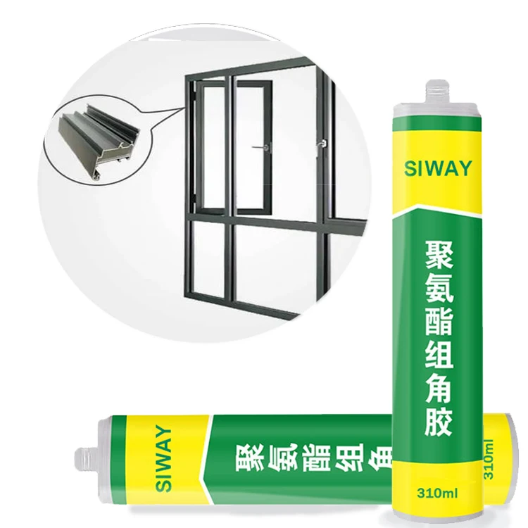 Chinese manufacturing GP Aluminum PVC UPVC door and window PU Corner Angle Assembly Adhesive
