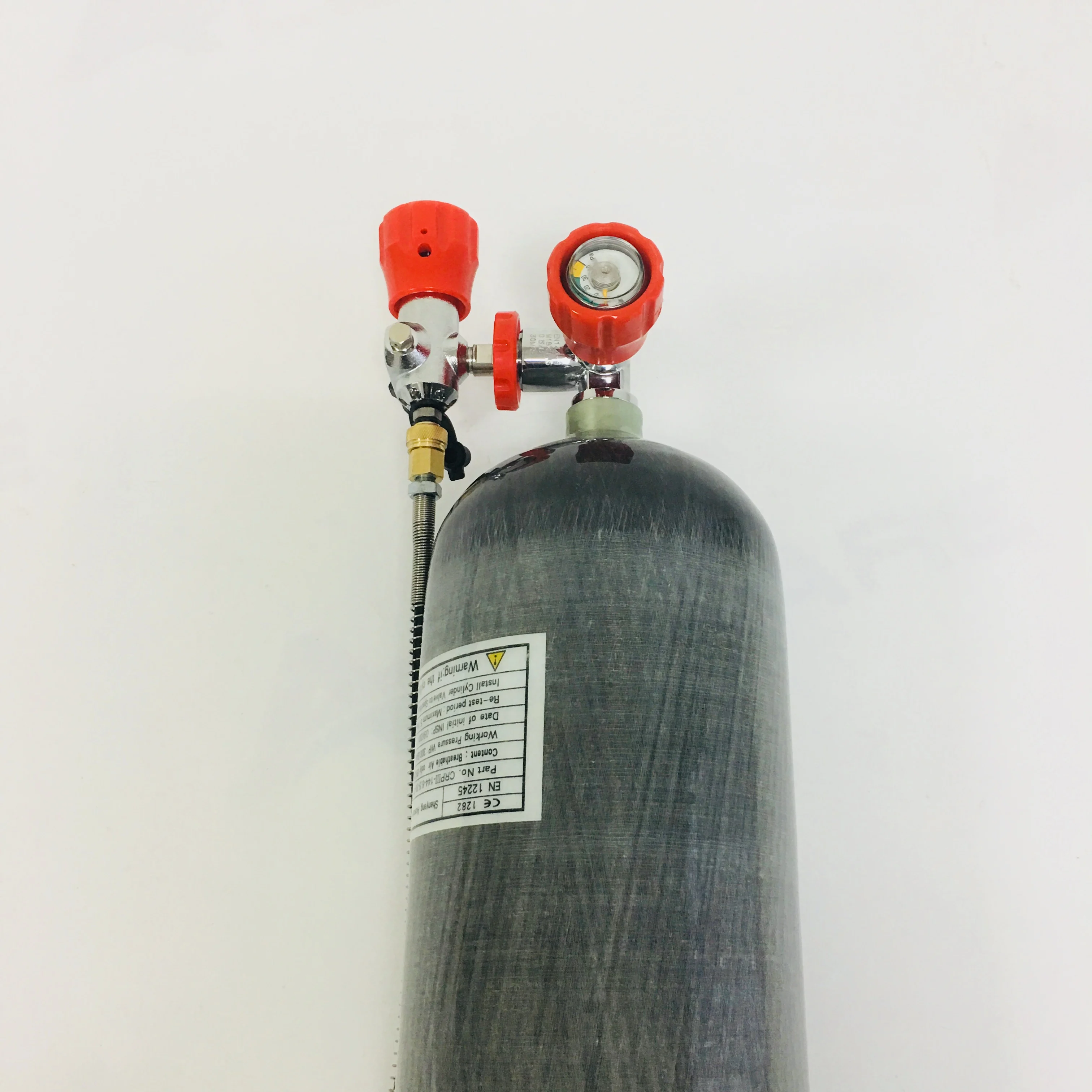 4500 Psi High Pressure Air Compressor Carbon Fiber Hydraulic Cylinder