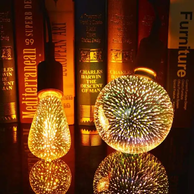 
3D A60 china led lamp decorative E27 E26 B22 led lights for home decorative 3d led lamp 