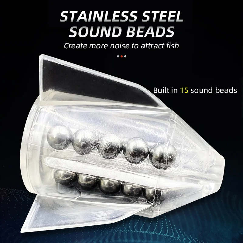 OEM 24mm 30mm Plastic Catfish Rattles Fishing Catfish Rig in Line Rattle Spinners Attractants