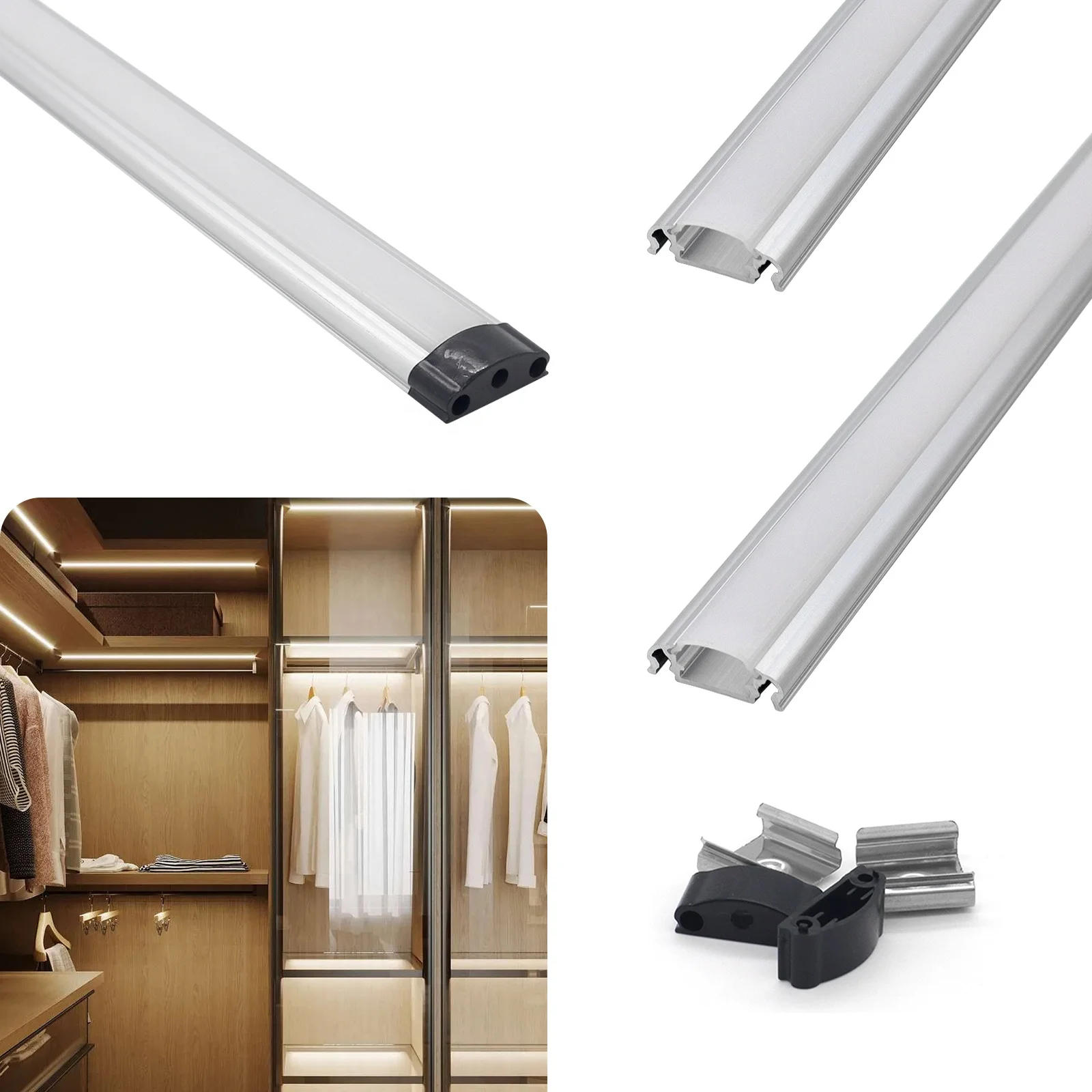 Aluminum Extrusion Profile Custom Aluminum Profile 005 Wardrobe Lightcase Led Strip Profile